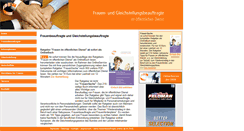 Desktop Screenshot of frauenbeauftragte-online.de